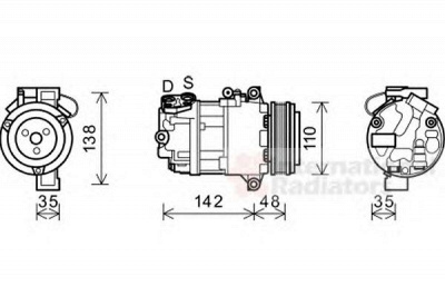 VAN WEZEL 0600k390 -  Компрессор, кондиционер